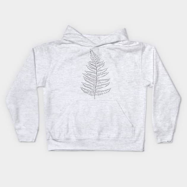 FERN LEAF Kids Hoodie by edajylix